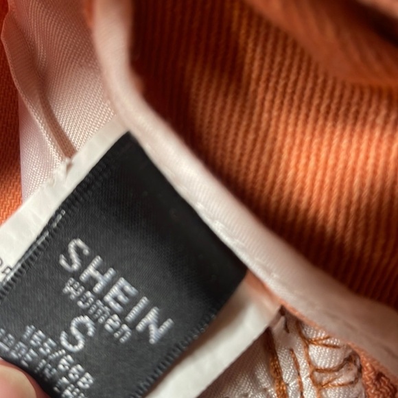 Pleated denim Jeans Peach Size Small - Picture 3 of 8